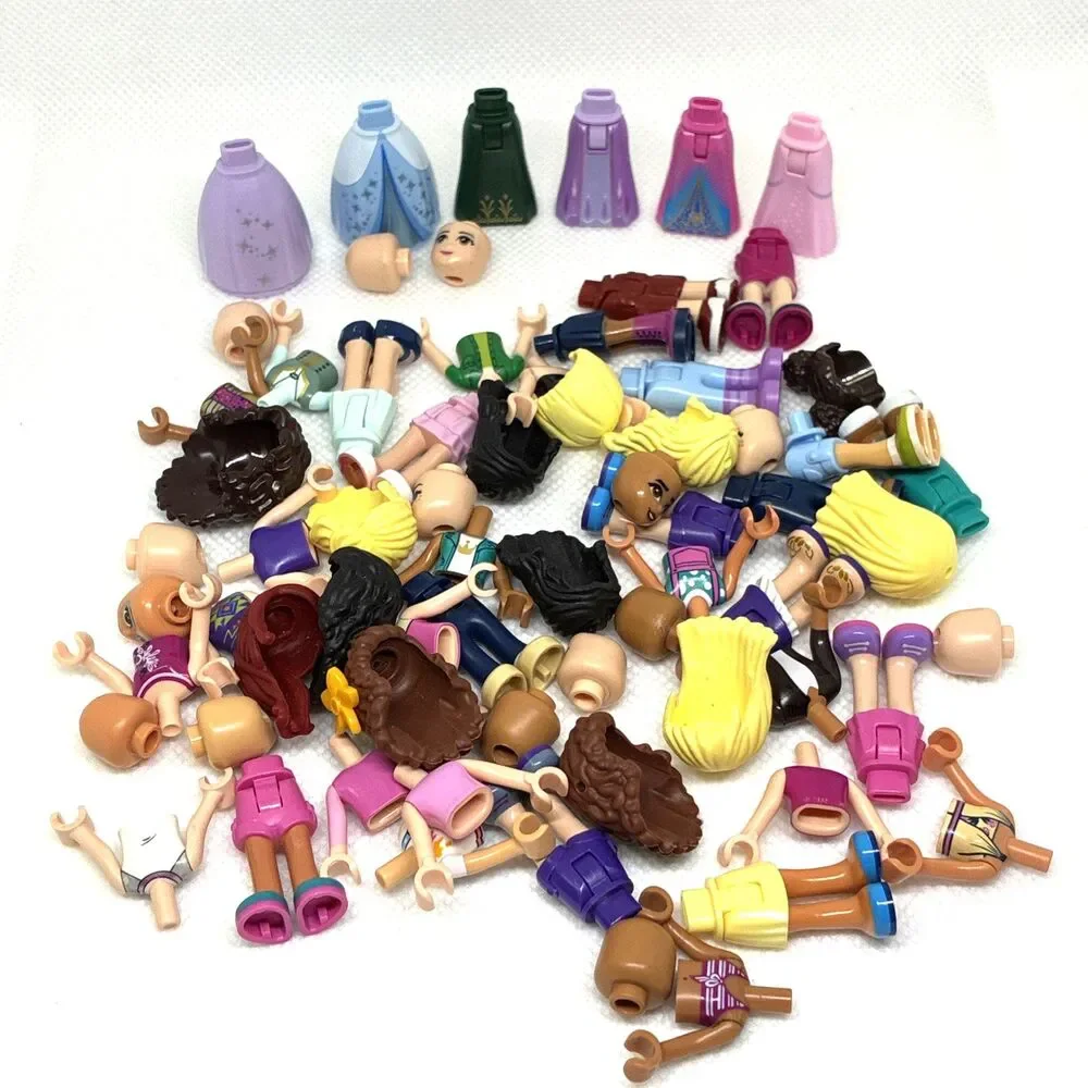 Lego FRIENDS/DISNEY Minifigure Pieces Lot - Assorted Parts Lot of 68